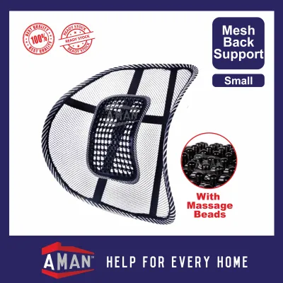 Universal Car Back Support Chair Massage Lumbar Support Waist Cushion Mesh Ventilate Chair Cushion Pad Mesh Back Support