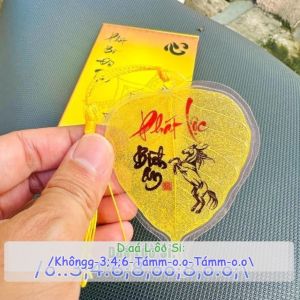 Lá bồ đề 12 con giáp cao cấp làm từ lá nguyên bản để ốp lưng điện thoại treo xe ô tô