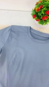 Slimfit Basic Yoga Shirt Quick Dry Short Sleeve Sports Top Gym Wear Activewear for Women