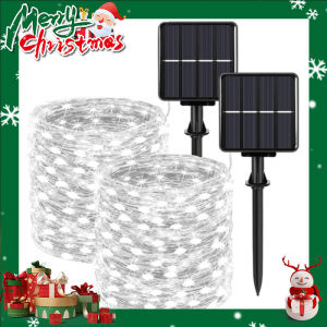 Đèn Thần Tiên Dây Năng Lượng Mặt Trời 50/100/200/300LED Đèn LED Chiếu Sáng Ngoài Trời Chống Thấm Nước Đèn Năng Lượng Mặt Trời Vòng Hoa Cho Vườn Giáng Sinh Trang Trí Mùa Tiệc Cưới