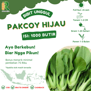 BENIH SAWI PAKCOY HIJAU FRESH (1.000 BUTIR)