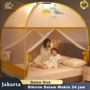 【Bantal Gratis】kelambu tidur 180CM/200CM Kelambu Tenda / Kelambu Lipat Kelambu Anti Nyamuk Kelambu Bayi kelambu tidur