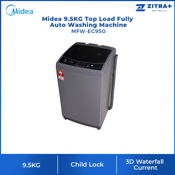 Midea 9.5KG Top Load Fully Auto Washing Machine MFWEC950 3D