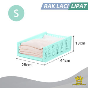 Bright CrownLaci Lipat Rak Baju Storage Box Tempat/Rak Geser Serbaguna Tempat Baju Selimut Kaos Kaki