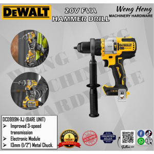 Dewalt 18/20V 13mm ( 1/2" ) Brushless Cordless Hammer Drill ( Bare Unit ) - Model DCD999N