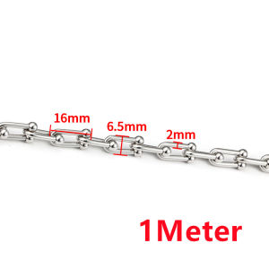 Stainless Steel Chain 18K Gold Chain DIY Jewelry Necklace Bracelet Bag Chain Sweater Chain Handmade Chain