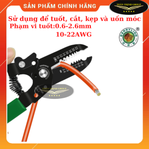 [CHÍNH HÃNG] Kìm Tuốt Dây Điện Đa Năng Berrylion Cao Cấp Chính Hãng 06-26mm-Tay Cầm Chống Trơn Trượt - Sử Dụng Nhiều Mục Đích