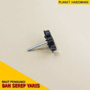 Baut Pengunci Ban Serep Toyota Yaris Bakpao - Vios Warna Hitam
