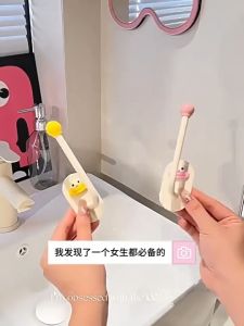 (Buy 1 Get 3 Free)Toilet Hair Ring Storage Rack Wall-Mounted Headband Hair Clip Bath Ball Storage Rod Perforation-Free
