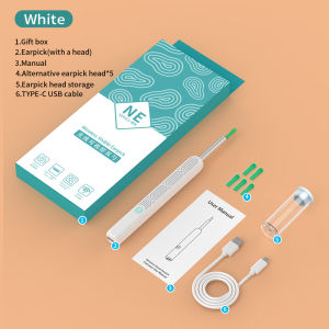 【WTC】ear cleaner with light camerasmart visual WIFI endoscope earwax cleaner high precision endoscope ear wax remover earwax removal tool waterproof wireless earpickear picker ear spoon cover health accessories ear cleaning tool set