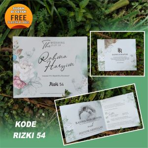(50 PCS) model terbaru Undangan Pernikahan & undangan khitan Kekinian KODE MALIQ 109