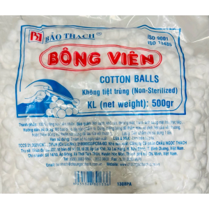 Bảo Thạch Bông gòn viên y tế Bảo Thạch túi 500gram chính hãng chất lượng tin cậy