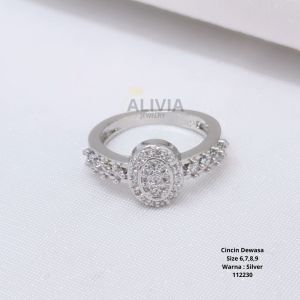 Cincin Silver Wanita Aksesoris Fashion Awet Tahan Lama Anti Karat Cocok Untuk Harian G4-C8 A