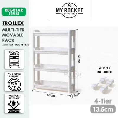 Bathroom rack Kitchen trolley Narrow Rack Slim Storage Rack organiser with wheels Gap organizer
