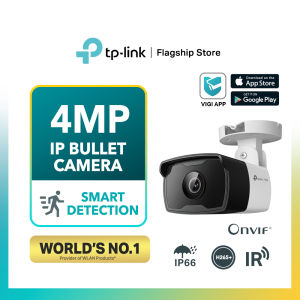 TP-Link VIGI C340I 4MP Outdoor IR Bullet Network CCTV Camera (2.8mm/4mm/6mm) | 24h Full Color | Waterproof | Smart Detection | H.265+ | POE | Two way audio