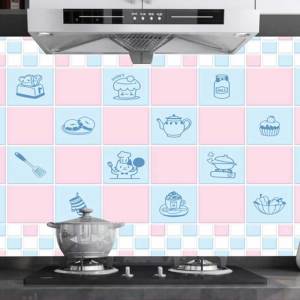 【Local】Kitchen Oil Proof Sticker 60CMx100CM Lampblack Sticker Waterproof And High Temperature Resistant Wall Sticker Stove Head Sticker Ktv Bathroom Toilet Self-Adhesive Wallpaper Rewvvi