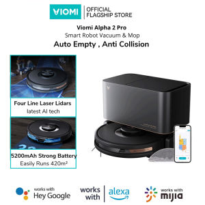 Robot Hút BụiLau Nhà XIAOMI Viomi Alpha 2 Pro tự đổ rác bản quốc tế