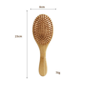 Natural Wooden Comb Bamboo Scalp Massage Hair Brush 气垫梳子 Hair Brush Anti Static Air Cushion Comb 木梳子 Sikat Rambut-COZII