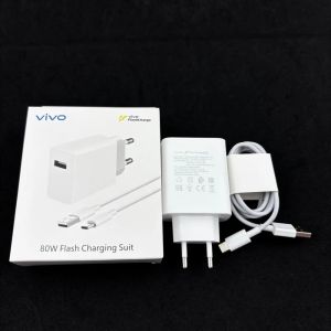 VIVO 80W Super Flash Charging Plug Type C 6A Cable For X80 X90 Pro X100 X300 Ultra IQOO S18 S19 Neo6 Z6 Fast Charge Adapter Kit2026