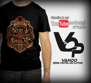 KAOS DAKWAH KUNCI SURGA / KAOS DISTRO PRIA KEREN MUSLIM