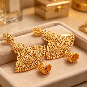 Ethiopia Africa Dubai Gold Color Earrings for Women/Girls/Kids Fashion Metal Wedding Earrings Jewelry Gifts2026