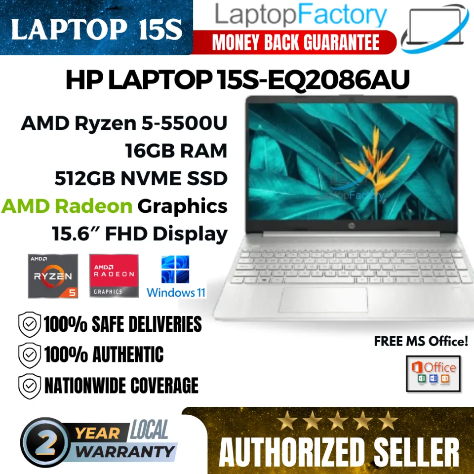 Hp Laptop 15s-eq2086AU Ryzen 5 5500U 16GB 512 SSD | Lazada PH