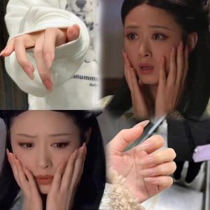 Ganlu Temple Handmade Nail Sticker - Stiker Kuku Palsu Panjang Sedang Warna Pink Nude Transparan Es Mempercerahkan Kulit Tangan Desain Lembut Seperti Sentuhan Wajah Warna Polos untuk Tampilan Elegan