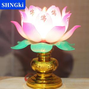 [COD] 🔥🔥🔥SHNGki 1 chiếc đèn hoa sen Phật giáo đèn hoa sen nhiều màu đèn trang trí để bàn cho nhà ở thiền định thờ cúng chùa chiền Phật giáo