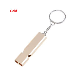 Outdoors High Decibel Portable Keychain Silver Whistle Emergency Survival Whistle Stainless Steel Multifunction Tools