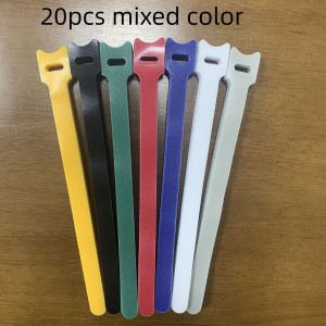 20/30/40/50pcs 4.3 Inch Reusable Fastening Cable Tie With Hooks And Loops Multi-purpose Cable Tie Cable Management Tie Adjustable Wire Organizer For Computer/TV/electronic Devices