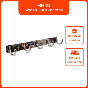 Móc áo inox 5 móc đôi 304 VINA MH133