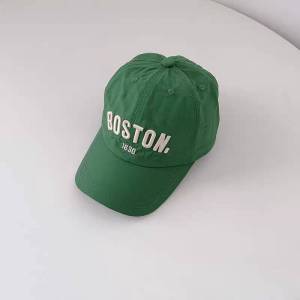 หมวกแก๊ป BOSTON ปักชื่อ สไตล์เบสบอล สำหรับเด็ก ขนาด 51-53cm พร้อมส่ง