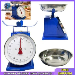 Winnereco Reliable 10Kg Stainless Steel Mechanical Scale with Detachable Tray for Baking and Cooking Precise Kitchen Measurement Equipment