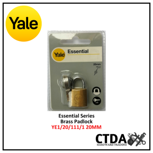 YALE YE1 ESSENTIAL SERIES BRASS PADLOCKS