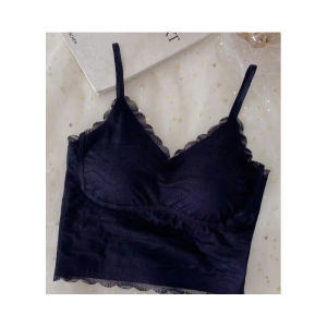 Beautiful back camisole womens summer outerwear with chest pad wrapped chest tube top underwear gathered no steel ring bottoming top