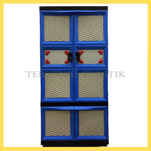 LEMARI PLASTIK PAKAIAN 4 SUSUN BUBBLE STAR ARIES GANTUNGAN