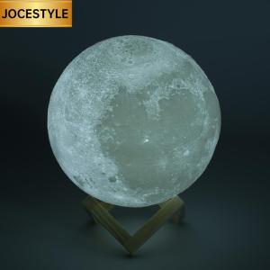 3D Moon Lamp Night Light with Touch Control and Multi-Color Options for Relaxing Bedroom Atmosphere