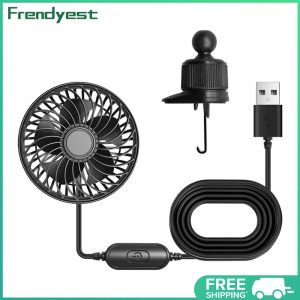 COD [Free Shipping] USB Car Fan with Hook Mount Stylish Design Quiet Operation for Car Air Circulation