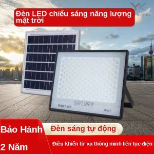 [Chuyển phát nhanh trong nước]đèn led năng lượng mặt trời 50W 80W 100W đèn ngoài trời den nang luong mat trời Nhà ngoài trời sân vườn chiếu sáng đèn trang trí bảo hành 2 năm