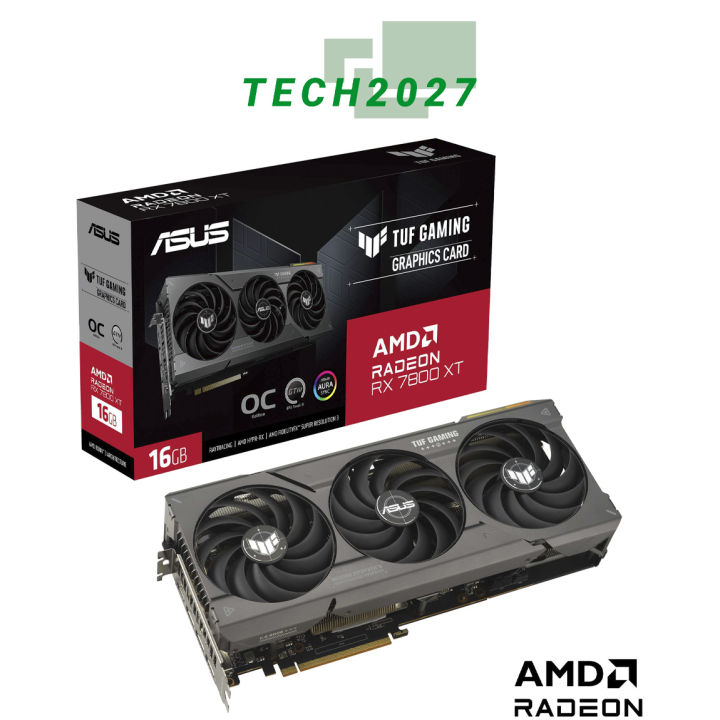 ASUS TUF Gaming RX 7800 XT O16G GDDR6X, PCIe 4.0, 12GB GDDR6, HDMI 2.1 ...