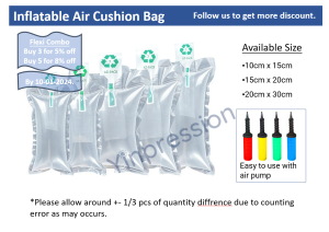 Inflatable Air Cushion Bag Air Pillow Packing Air Bag Air Packaging Buffer Bag Bubble Courier Fragile Wrap Shockproof Bubble Plastic Bag