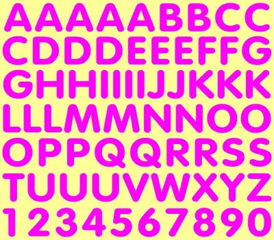 Stiker Cutting ABJAD ANGKA Huruf ABCD M1 Sticker Alfabet Set Rugos Reflektiv hp laptop
