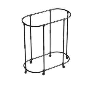 Oval 360° Rotating Clothes Drying Rack with Wheels Movable Multifunctional Garment Hanging Rack