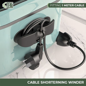 ZENi Cable Organizer Winding Clip Cable Shortener Space Saving Winder Clip For Electrical Appliance