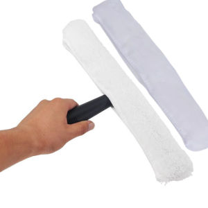 Durable Microfiber Window Washer 35cm Glass Cleaning Applicator Cloth Cover Head For Long Time Reuse