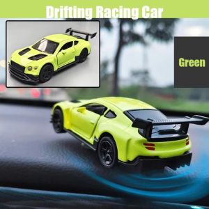 IDMU94789 Drifting Swing Moving Sports Racing Car Ornaments Fun Decorations Individuality Dashboard Interior Decor Creative Alloy Sports Car Drift Rotating Ornaments