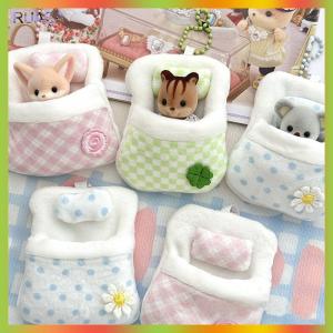 RUASA New Dễ Thương Sang Trọng Phim Hoạt Hình Động Vật Búp Bê Bốn Lá Cỏ Ba Lá Chăn Búp Bê Mini Búp Bê Túi Ngủ Búp Bê Chăn Nhỏ