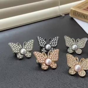 Pearl butterfly waist cincher detachable no-nail no-sew waist cinching button for reducing jeans waist size