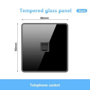 Black UK 18W Type-C quick charge socket universal double 3pin USB power outlet 220V electrical wall LED light 2WAY switch TV