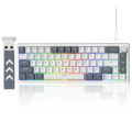 Womier VK66 PRO 60% Gaming Keyboard Wired, QMK/VIA Creamy Mechanical Keyboard, Hot Swappable Gasket Mount RGB Key Board. 